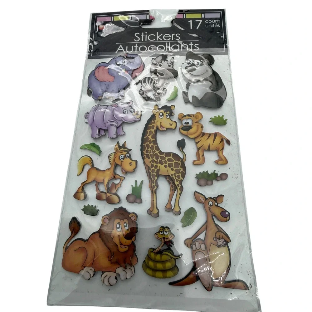 Safari Zoo Sticker Lot Jolees Boutique Creative Memories Jot My Moments NEW